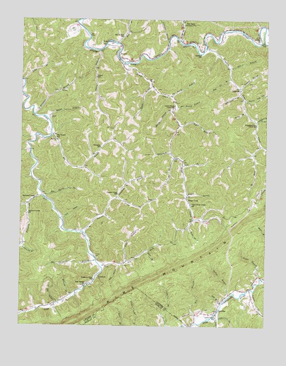 Roxana, KY USGS Topographic Map