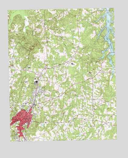 Roxboro, NC USGS Topographic Map