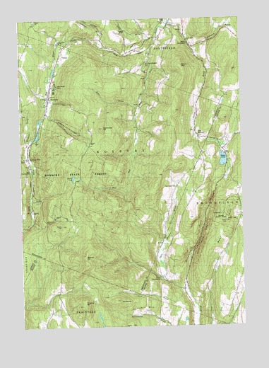 Roxbury, VT USGS Topographic Map