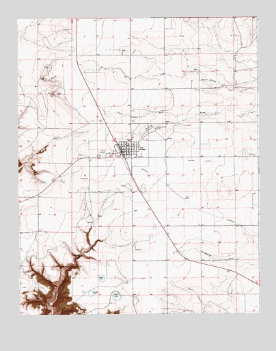 Roy, NM USGS Topographic Map