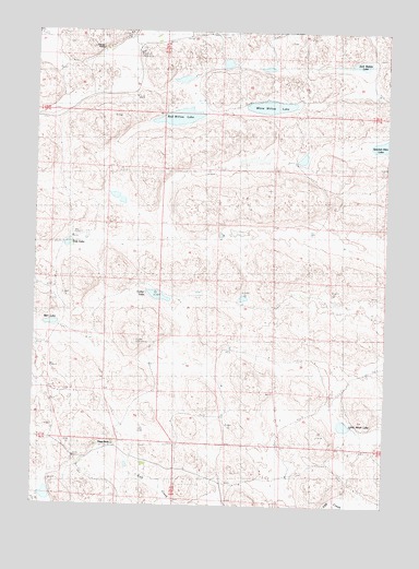 White Willow Lake, NE USGS Topographic Map
