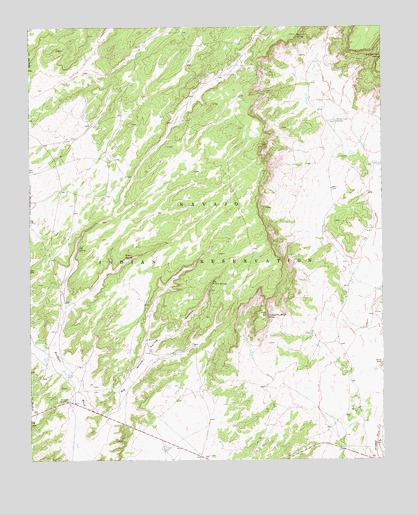 Big Willow Spring Canyon, AZ USGS Topographic Map