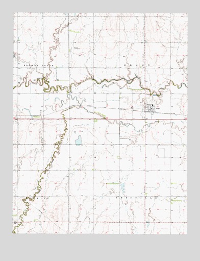 Rozel, KS USGS Topographic Map