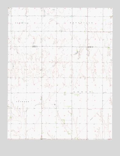 Rozel SW, KS USGS Topographic Map
