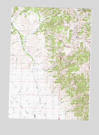 Big Windy Peak, ID USGS Topographic Map