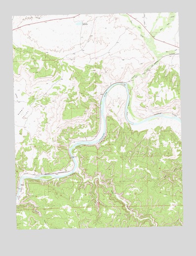 Ruby Canyon, CO USGS Topographic Map