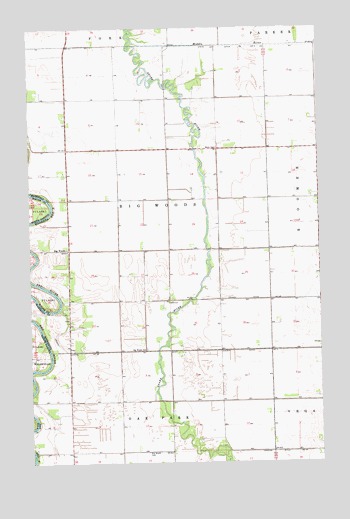 Big Woods, MN USGS Topographic Map
