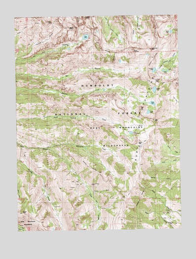 Ruby Dome, NV USGS Topographic Map