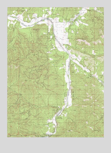 Ruch, OR USGS Topographic Map