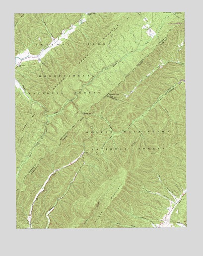 Rucker Gap, VA USGS Topographic Map