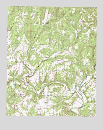 Rudy, AR USGS Topographic Map