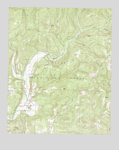 Rudy NE, AR USGS Topographic Map