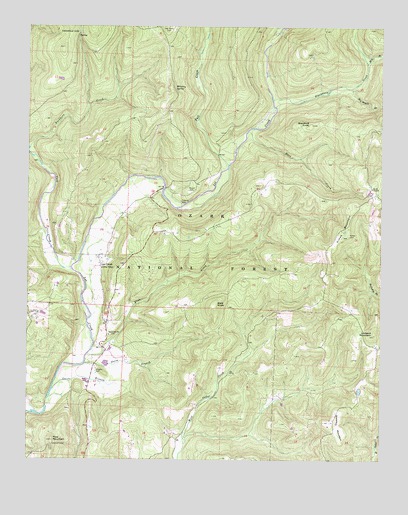 Rudy NE, AR USGS Topographic Map