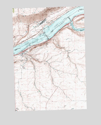 Rufus, OR USGS Topographic Map