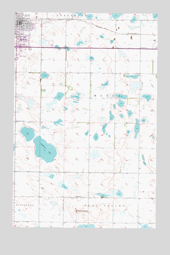 Rugby, ND USGS Topographic Map