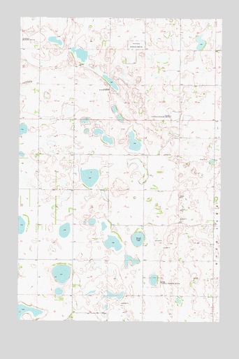 Rugby NE, ND USGS Topographic Map