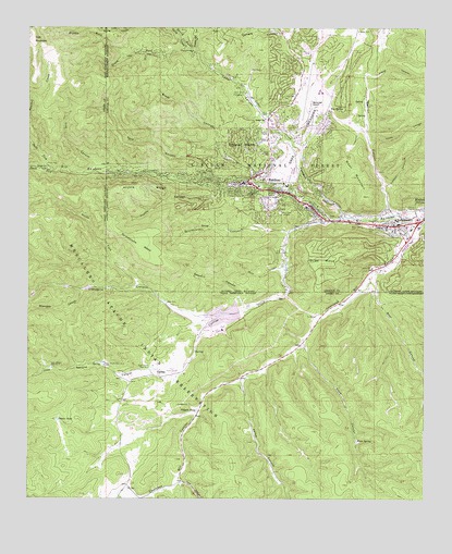 Ruidoso, NM USGS Topographic Map
