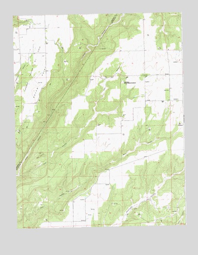 Ruin Canyon, CO USGS Topographic Map