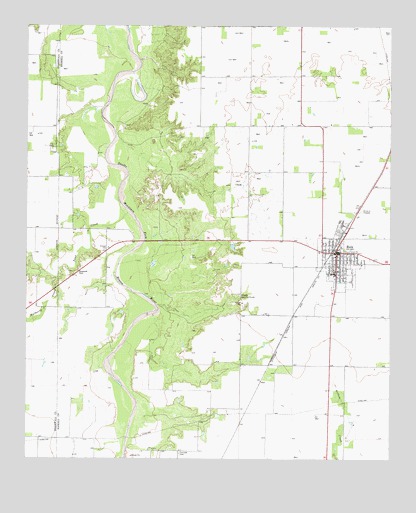 Rule, TX USGS Topographic Map