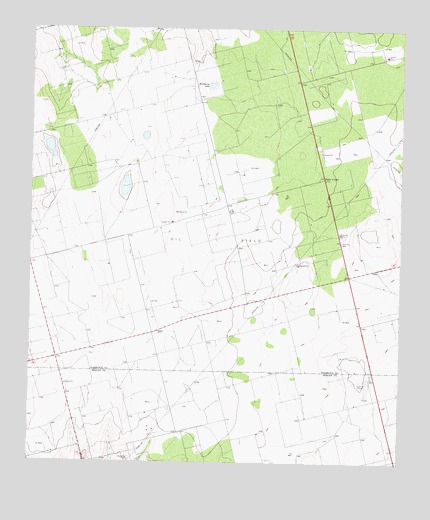 Bigby Corner, TX USGS Topographic Map