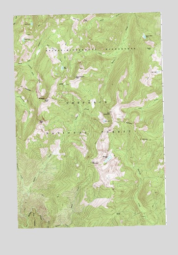 Running Lake, ID USGS Topographic Map