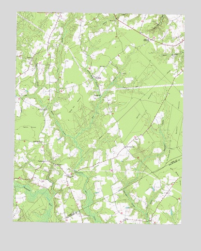 Runnymede, VA USGS Topographic Map