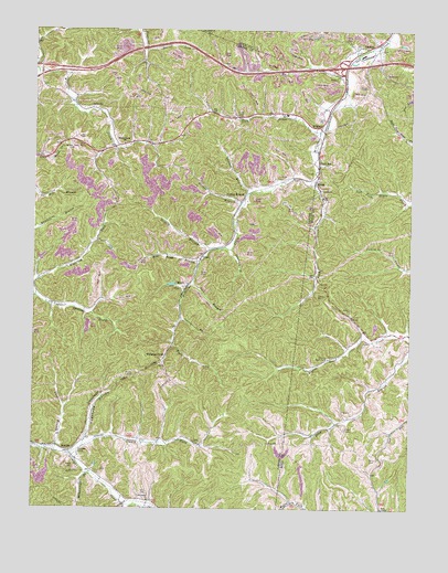 Rush, KY USGS Topographic Map