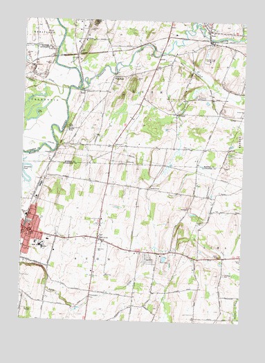 Rush, NY USGS Topographic Map