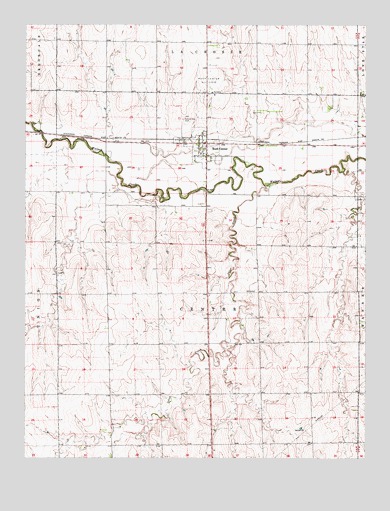 Rush Center, KS USGS Topographic Map