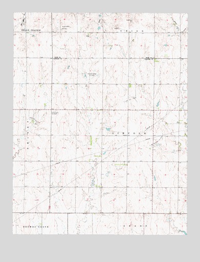 Rush Center SW, KS USGS Topographic Map