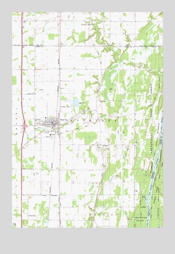 Rush City, MN USGS Topographic Map