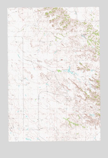 Rush Hall Reservoir, MT USGS Topographic Map