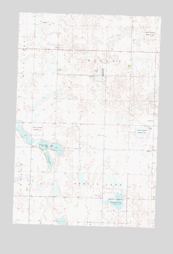 Rush Lake, ND USGS Topographic Map