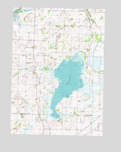 Rush Lake, WI USGS Topographic Map