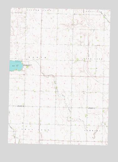 Rush Lake East, IA USGS Topographic Map