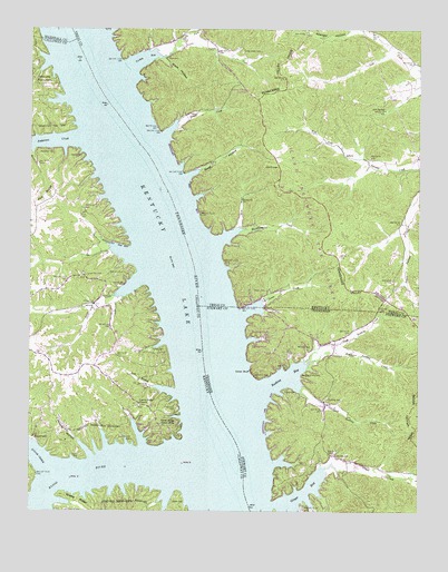 Rushing Bay, TN USGS Topographic Map