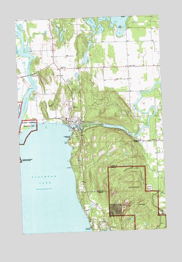 Bigfork, MT USGS Topographic Map