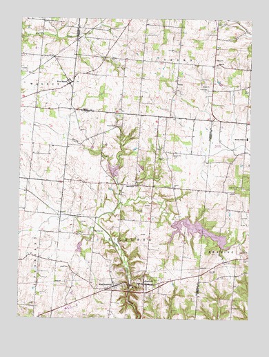 Rushville, OH USGS Topographic Map