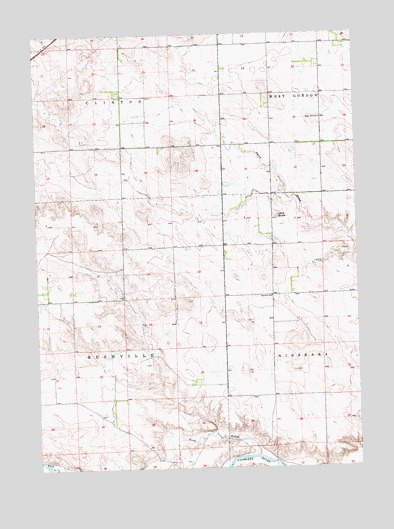 Rushville NE, NE USGS Topographic Map