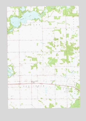 Rusk, WI USGS Topographic Map