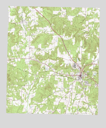 Rusk, TX USGS Topographic Map