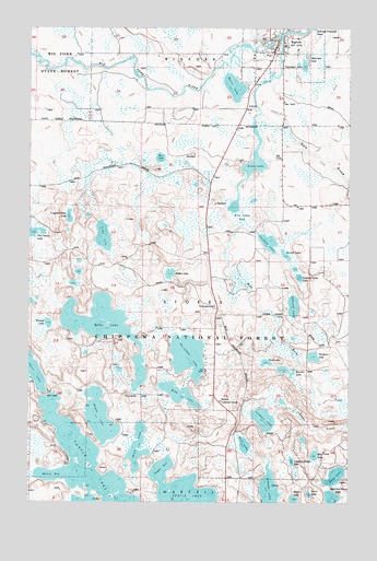 Bigfork, MN USGS Topographic Map