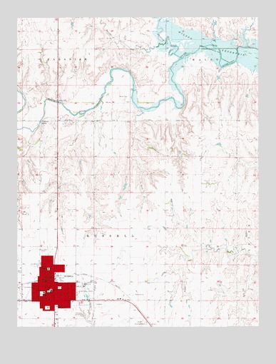 Russell, KS USGS Topographic Map