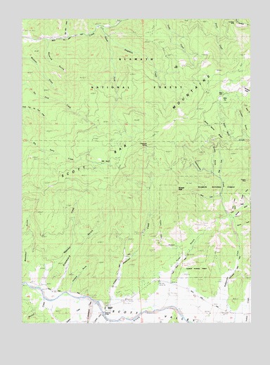 Russell Peak, CA USGS Topographic Map
