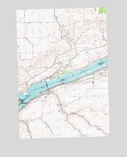 Biggs Junction, OR USGS Topographic Map