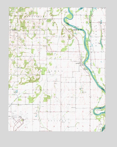 Russellville, IL USGS Topographic Map