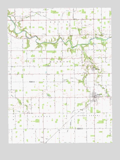 Russiaville, IN USGS Topographic Map