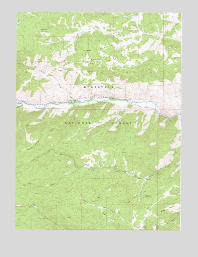 Rustic, CO USGS Topographic Map