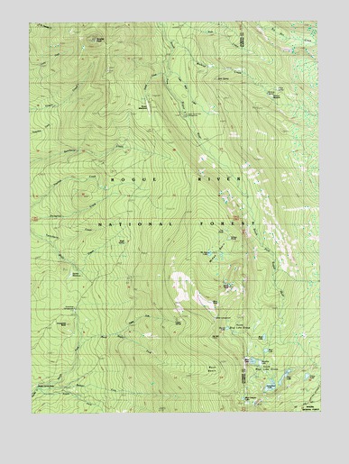 Rustler Peak, OR USGS Topographic Map