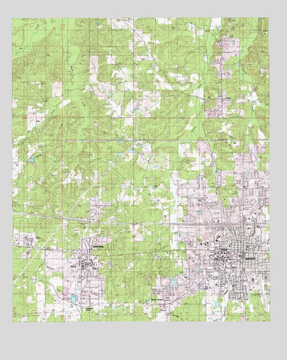Ruston West, LA USGS Topographic Map